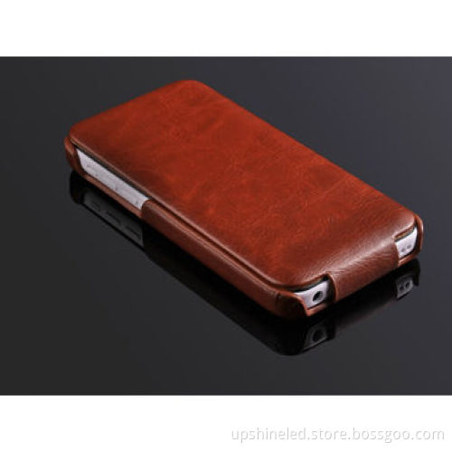 Flip genuine leather case for iphone 5/5S, fashion and popular